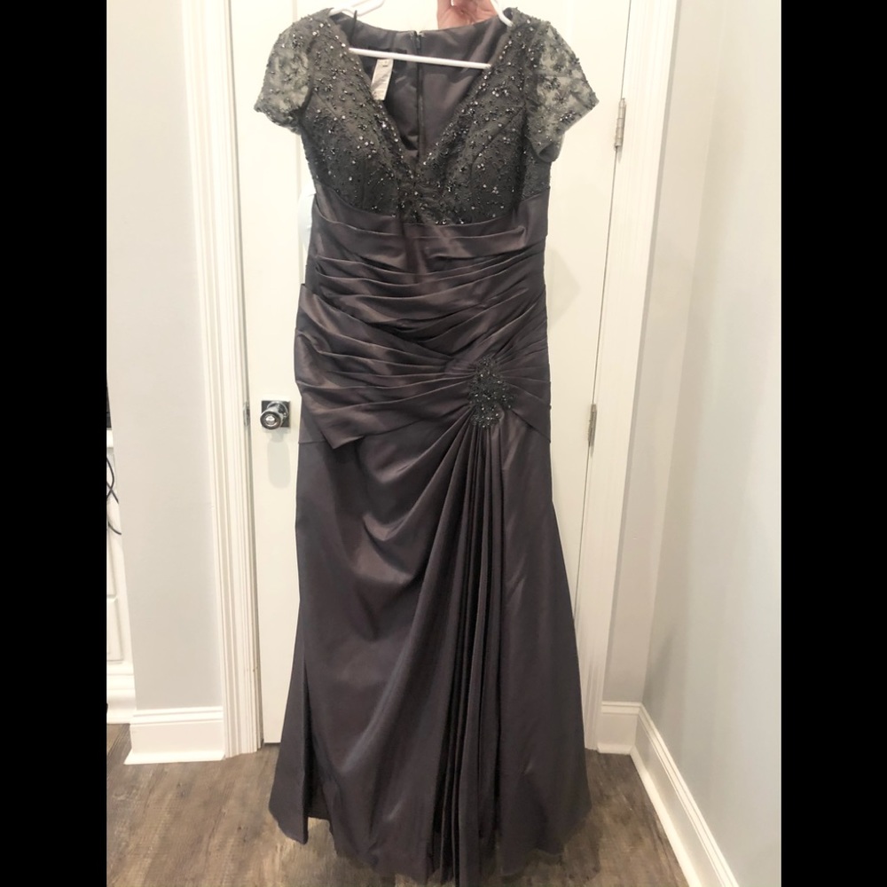 Alyce Paris Jean de Lys MOB Grey Dress